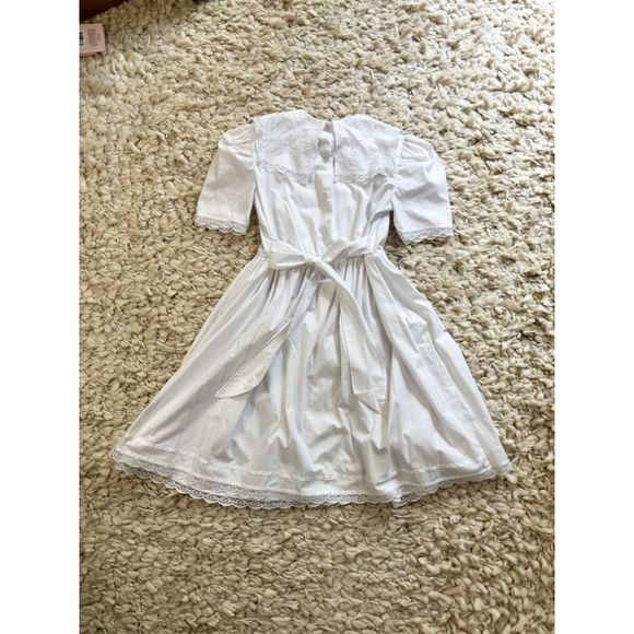 Girls The Designer Collection Dress Size Unknown White Lace Vintage - Picture 2 of 11